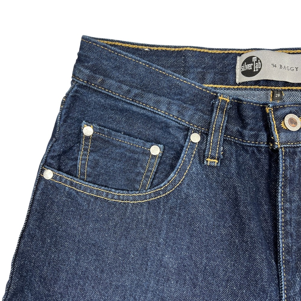 Levi's SilverTab '94 Baggy Jeans 29" Dark Wash Wide-Leg Y2K Style Retro Skater - Picture 8 of 13